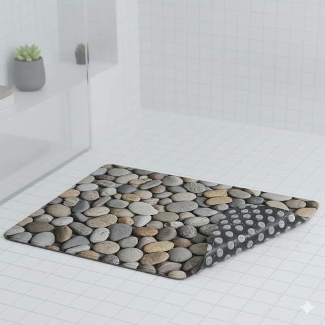 Anti Slip Shower Mat Pebble Design - Image 3
