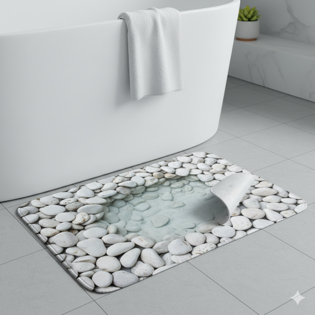 Anti Slip Shower Mat Pebble Design
