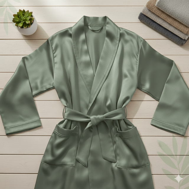 Bamboo Viscose Bath Robe - Image 2