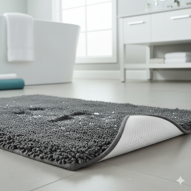 Chenille Tufted Bath Mat