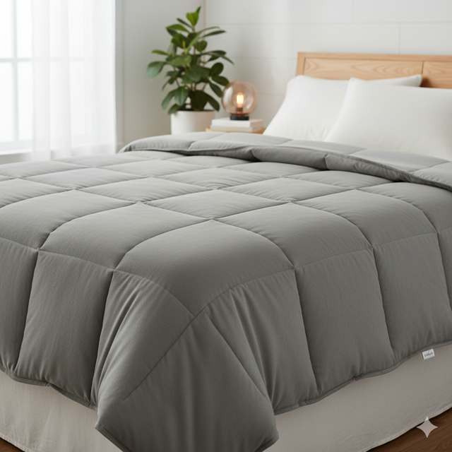Microfiber Comforter with Hollow Fiber Fill