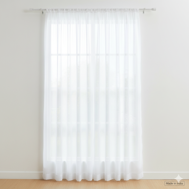 Sheer Voile Mesh Window Curtain